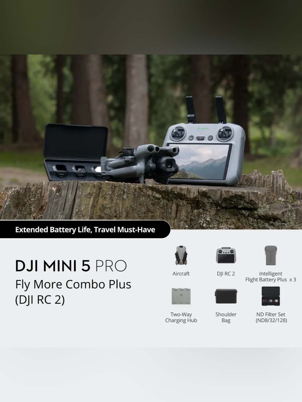 DJI Mini 5 Pro Fly More Combo with DJI RC 2 +3Battery  ND Filter Set - Picture 4 of 4